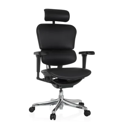 hjh OFFICE Luxus Chefsessel ERGOHUMAN ULTRA L GEN2 Leder mit Armlehnen (höhenverstellbar)