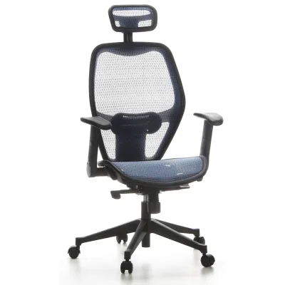 hjh OFFICE Profi Bürostuhl AIR-PORT Netzstoff mit abklappbaren Armlehnen