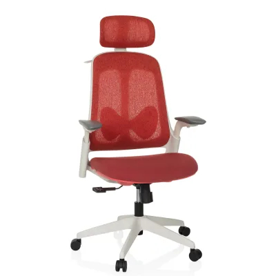 hjh OFFICE Profi Bürostuhl ARCEO WF Stoff / Netzstoff mit Armlehnen (höhenverstellbar)