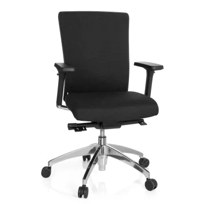 hjh OFFICE Profi Bürostuhl ASTRA BASE Stoff mit Armlehnen (höhenverstellbar)