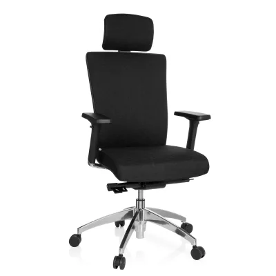 hjh OFFICE Profi Bürostuhl ASTRA LUX Stoff mit Armlehnen (höhenverstellbar)