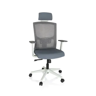 hjh OFFICE Profi Bürostuhl CAPTIVO BASE W Stoff / Netzstoff mit Armlehnen