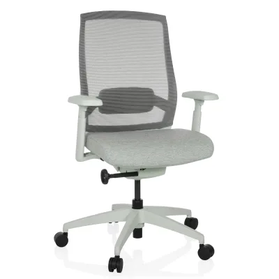 hjh OFFICE Profi Bürostuhl COLORE Stoff / Netzstoff mit Armlehnen (höhenverstellbar)