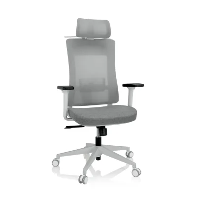 hjh OFFICE Profi Bürostuhl COMFIO WMH Stoff / Netzstoff mit Armlehnen (höhenverstellbar)