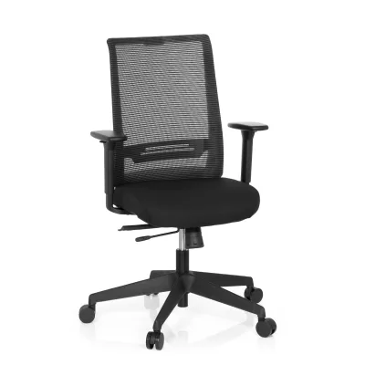 hjh OFFICE Profi Bürostuhl CONISTON Stoff / Netzstoff mit Armlehnen