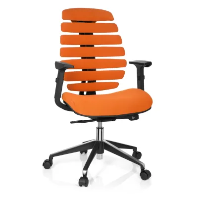 hjh OFFICE Profi Bürostuhl ERGO LINE II Stoff mit Armlehnen