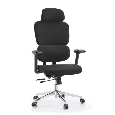 hjh OFFICE Profi Bürostuhl Ergomy F 2 Stoff mit Armlehnen (höhenverstellbar)