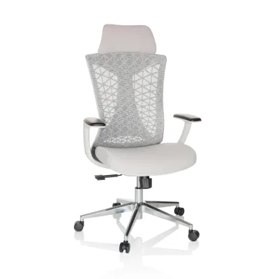 hjh OFFICE Profi Bürostuhl FALEO W Stoff / Netzstoff mit Armlehnen