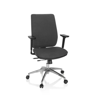 hjh OFFICE Profi Bürostuhl INTEGRIO I Stoff mit Armlehnen (höhenverstellbar)