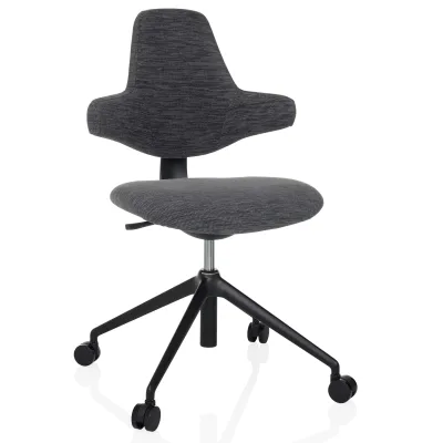 hjh OFFICE Profi Bürostuhl PALIANO Stoff ohne Armlehnen