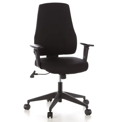 hjh OFFICE Profi Bürostuhl PRO-TEC 100 Stoff mit Armlehnen (höhenverstellbar)