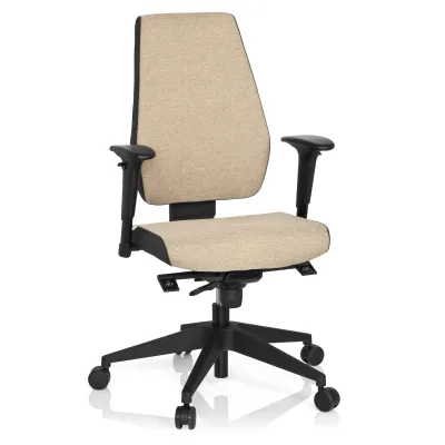 hjh OFFICE Profi Bürostuhl PRO-TEC 500 Stoff mit Armlehnen (höhenverstellbar)