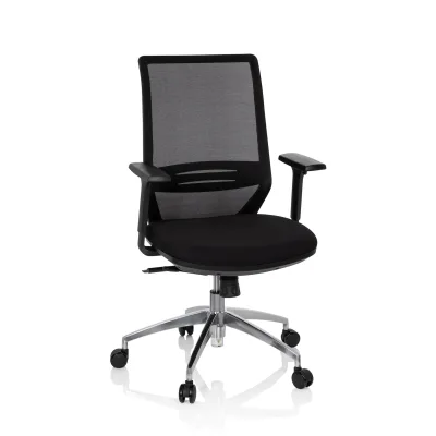 hjh OFFICE Profi Bürostuhl PROFONDO Stoff / Netzstoff mit Armlehnen (höhenverstellbar)