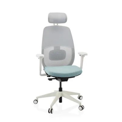 hjh OFFICE Profi Bürostuhl Skandis Pro Stoff / Netzstoff mit Armlehnen (höhenverstellbar)