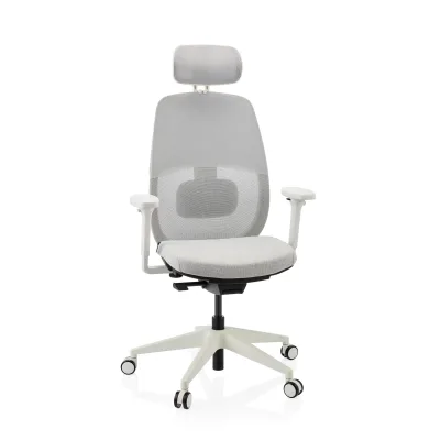 hjh OFFICE Profi Bürostuhl Skandis Pro Stoff / Netzstoff mit Armlehnen (höhenverstellbar)