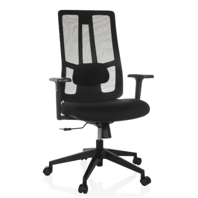 hjh OFFICE Profi Bürostuhl TRAMORE BASE Stoff / Netzstoff mit Armlehnen