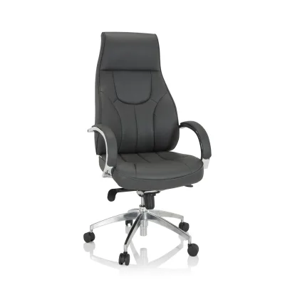 hjh OFFICE Profi Chefsessel ELEGANCE I Kunstleder mit Armlehnen