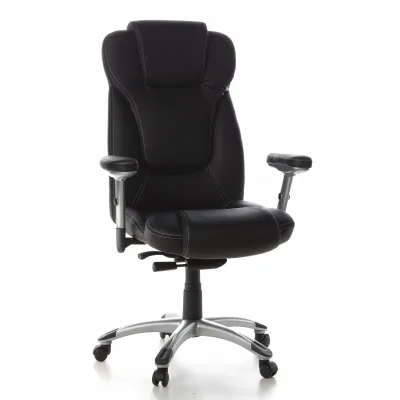 hjh OFFICE Profi Chefsessel EMBASSY 200 L Leder mit Armlehnen (höhenverstellbar)