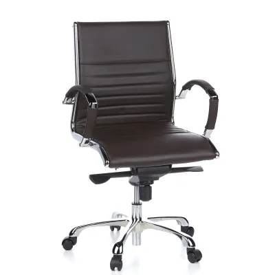 hjh OFFICE Profi Chefsessel PARMA 10 Leder mit Armlehnen