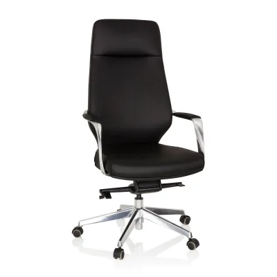 hjh OFFICE Profi Chefsessel VELVET Kunstleder mit Armlehnen