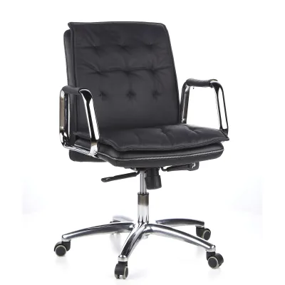 hjh OFFICE Profi Chefsessel VILLA 10 Leder mit Armlehnen