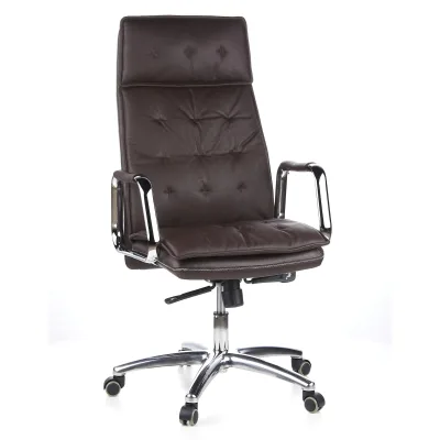 hjh OFFICE Profi Chefsessel VILLA 20 Leder mit Armlehnen