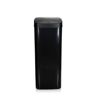 hjh OFFICE Sensor-Mülleimer CLEAN V Stahlblech, Kunststoff