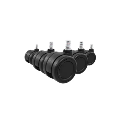 hjh OFFICE Stuhlrollen 5x ROLO COLOR 60 11mm/60mm Metall, Kunststoff