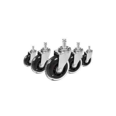 hjh OFFICE Stuhlrollen 5x ROLO SKATE CT 11mm/75mm 100 % Polyurethan