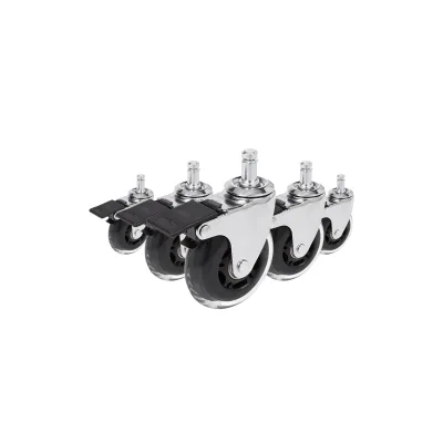 hjh OFFICE Stuhlrollen 5x ROLO SKATE CT 11mm/75mm 100 % Polyurethan