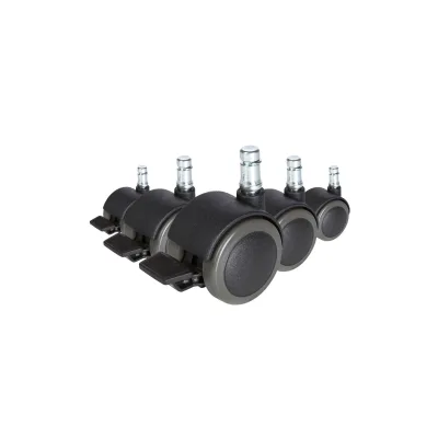 hjh OFFICE Stuhlrollen 5x ROLO STOP 10mm/50mm Metall, Kunststoff