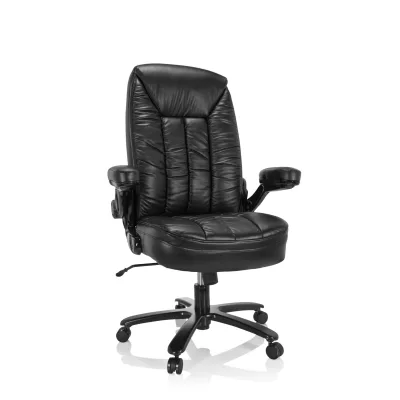 hjh OFFICE XXL Drehstuhl INSTRUCTOR III Kunstleder mit abklappbaren Armlehnen