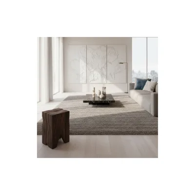Hochflorteppich SALZACH, einfarbig, aus Polypropylen, Beige, 280 x 370 cm