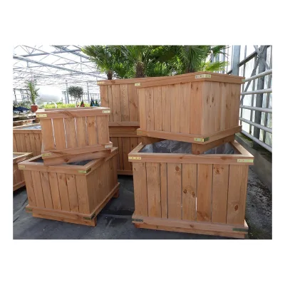 Holzkübel XXL Pflanzkübel Holz Premiumqualität, div. Größen, Pflanztopf