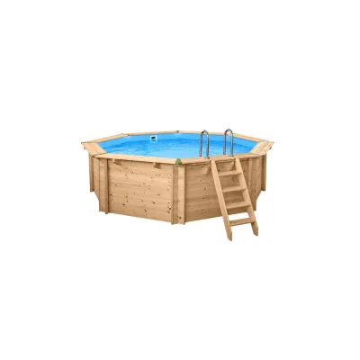 Holzpool „Java“ rund Ø 4,40 m × 1,36 m  Wärmepumpe Set