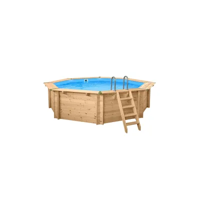 Holzpool „Java“ rund Ø  5,30 m × 1,36 m  Wärmepumpe Set