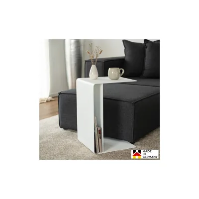 HOME DELUXE Beistelltisch aus Metall ZIMA - Creme