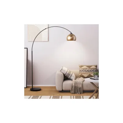 HOME DELUXE Bogenlampe aus Metall TALIA - Gold