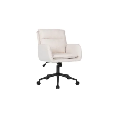 HOME DELUXE Bürostuhl aus Webstoff CORA - Beige