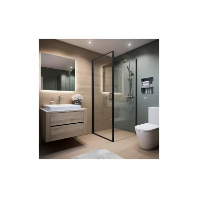 HOME DELUXE Duschkabine LIVIA Chrom - 90 x 195 cm