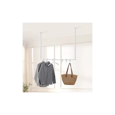 HOME DELUXE Garderobenleiste aus Metall SWAY - Schwarz