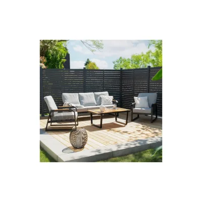 HOME DELUXE Gartenlounge Aluminium MARABA - Für 5 Personen