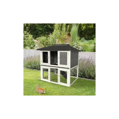 HOME DELUXE Kaninchenstall TOCA – 115 x 115 cm