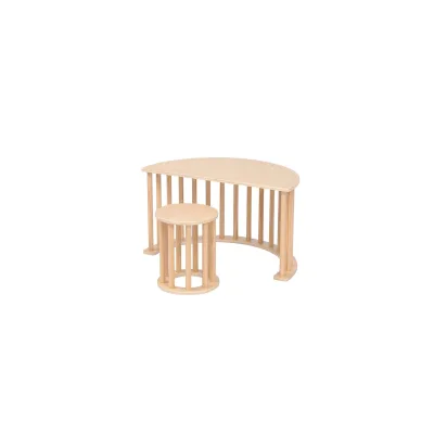 HOME DELUXE Kinderwippe inkl. Auflage NALAN – Natur