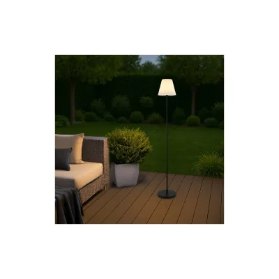 HOME DELUXE LED Solar Tischlampe CLARA - Weiß, RGB-Farben
