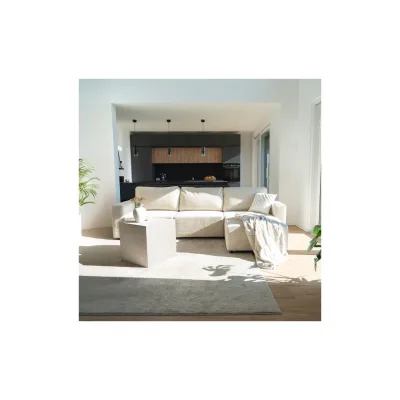 HOME DELUXE Modulares Schlafsofa VINA Beige - 295 x 92 cm
