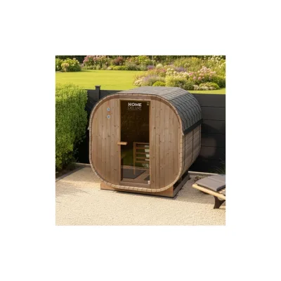 HOME DELUXE Outdoor Sauna CUBE XL - 194 x 220 cm für 6 Personen