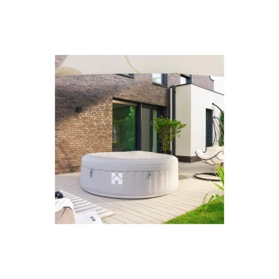 Home Deluxe Outdoor Whirlpool SPLASH - Uni-Grau- 6 Personen