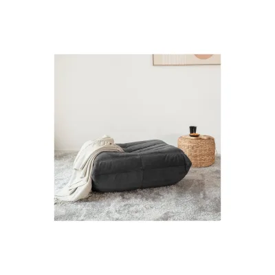 HOME DELUXE Relaxsessel Hocker CHILL - Anthrazit