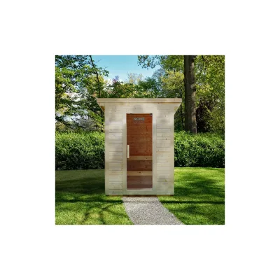 HOME DELUXE Saunahaus Outdoor TALO M - 191 x 157 cm für 2 Personen